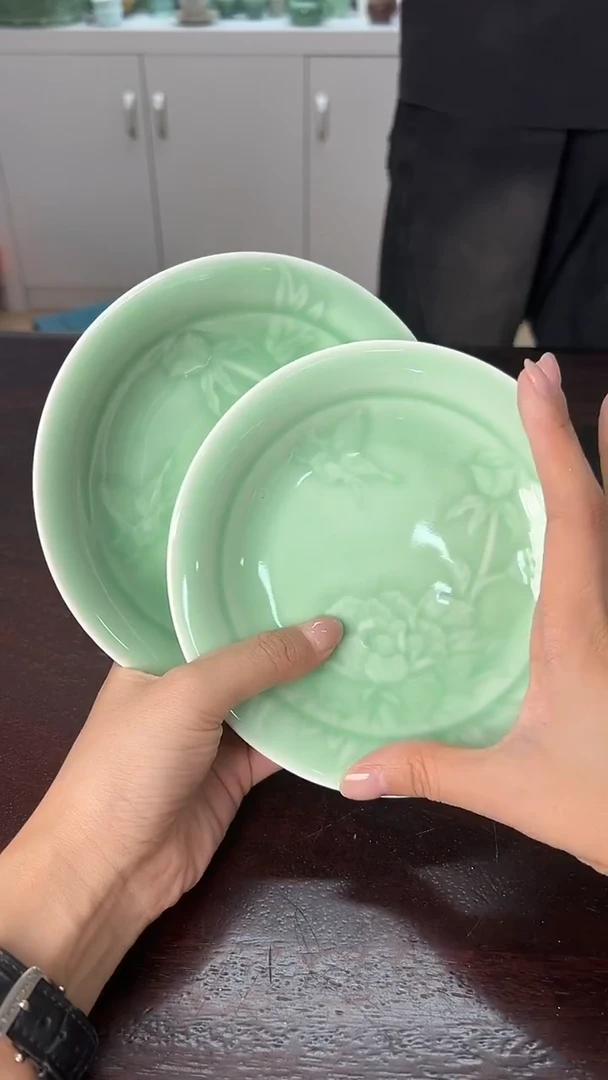 龙泉云间青瓷小米茶器