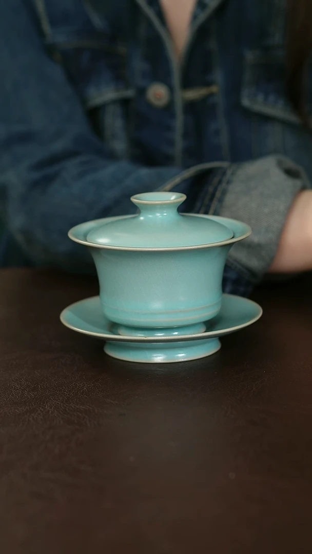 摆件1701微瑕原矿汝宋汝瓷