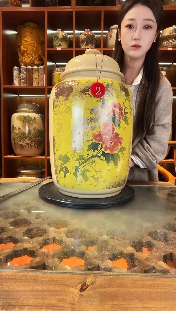 罐李旭泽作品大号白泥缸@2