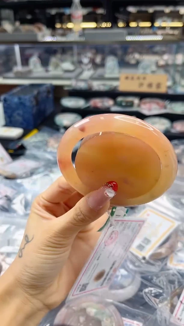 未镶嵌手镯石英质玉瑾圈口（赠品镯心）