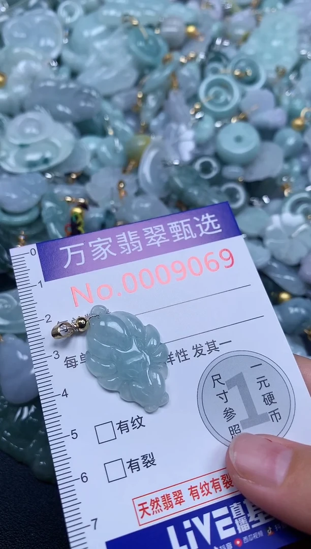 吊坠(不含链)未镶嵌翡翠9069
