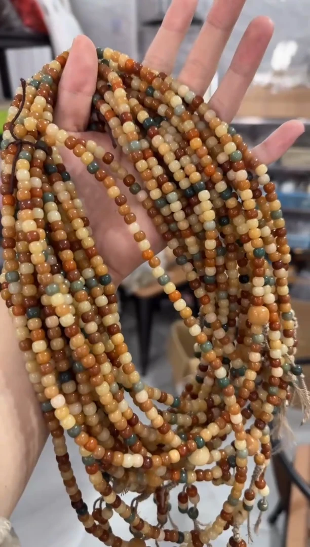 【闪购商品】菩提根/象牙果手串稻香108颗手工编织绳