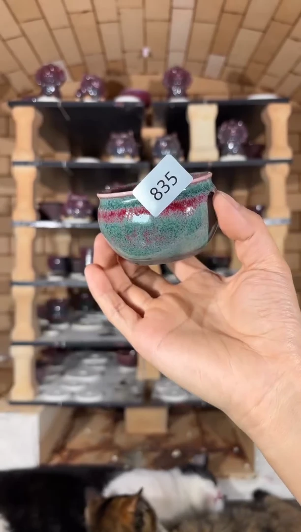 摆件精品窑变钧瓷茶器