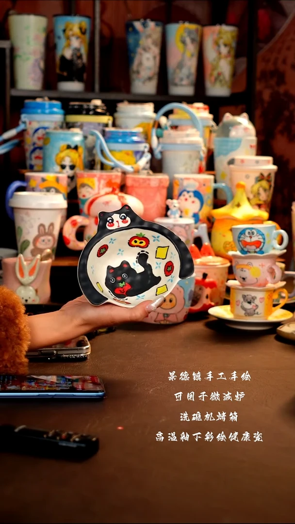 景德镇设计款手工手绘杯杯