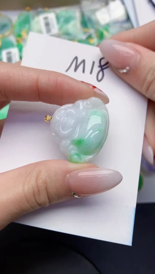 【闪购商品】翡翠颈饰18K金镶嵌0000000000