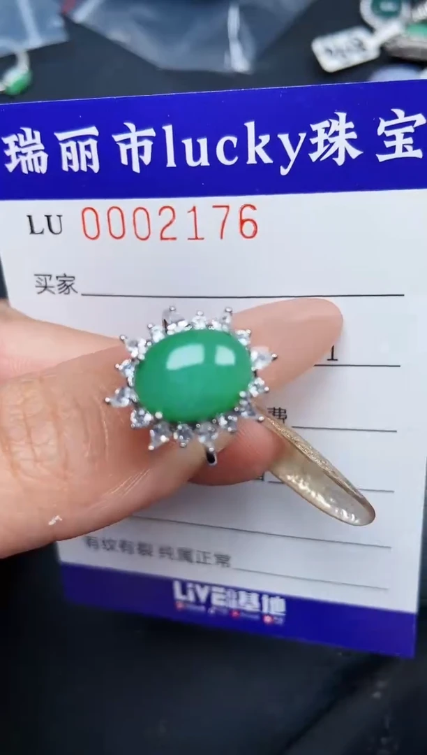 【闪购商品】翡翠颈饰银S925镶嵌2176