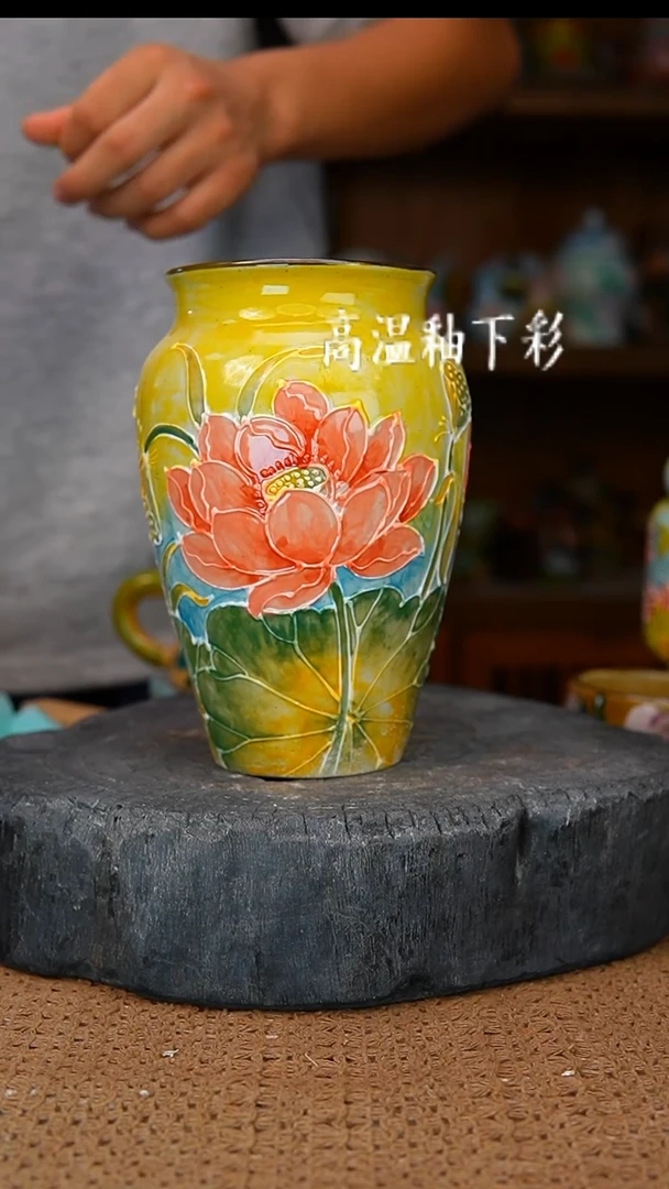 釉下彩144手工高温陶瓷