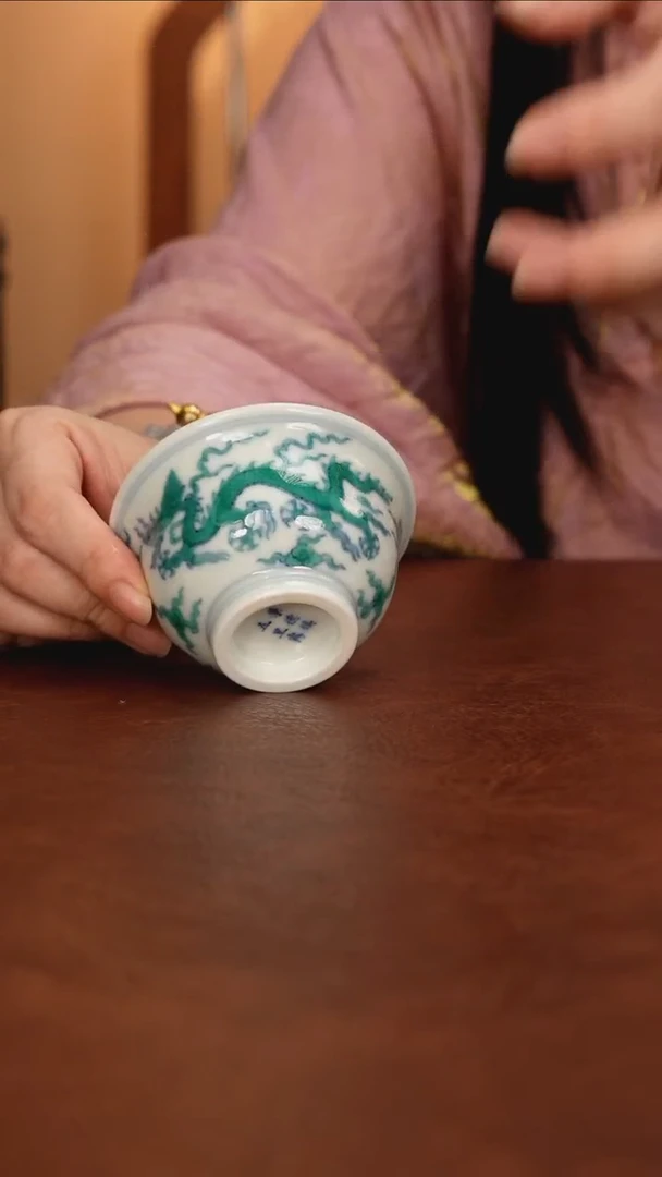 景德镇瓷器，青花瓷手绘茶具~