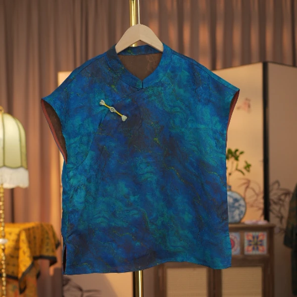 【蓝眼泪】新中式国风气质衬衫上衣小衫