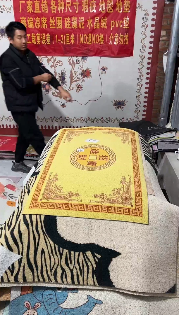 不退不换瑕疵丝圈地垫80*120cm364