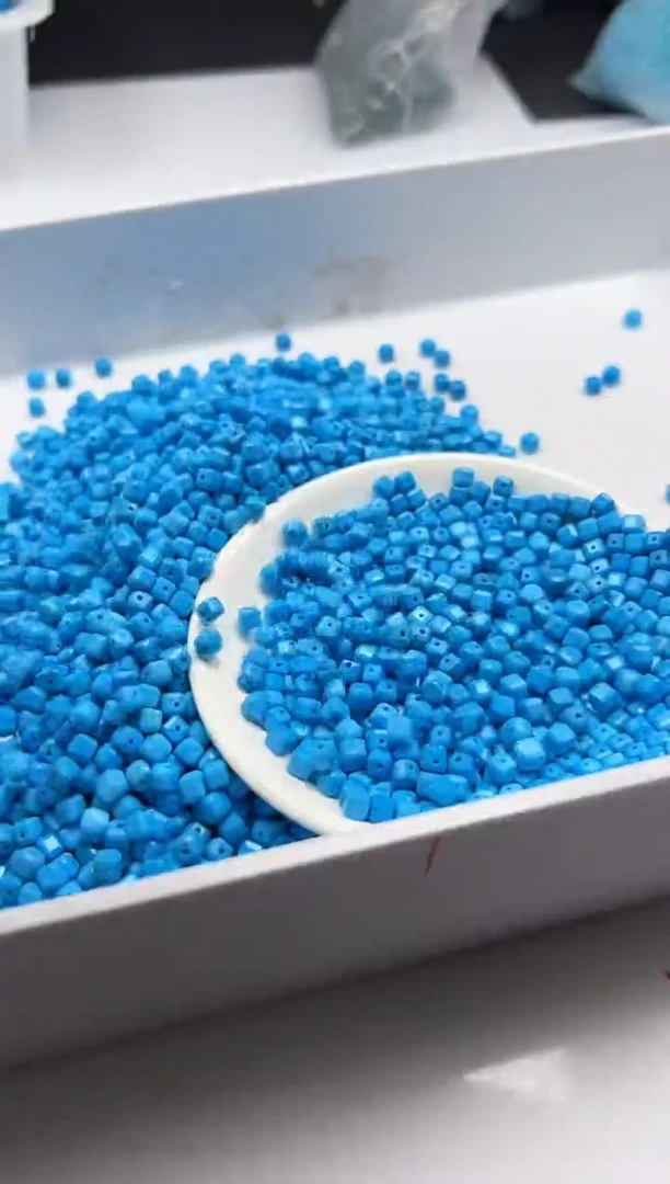 未镶嵌颈饰玛瑙/玉髓w2356高瓷睡美人蓝松方糖5mm*10颗