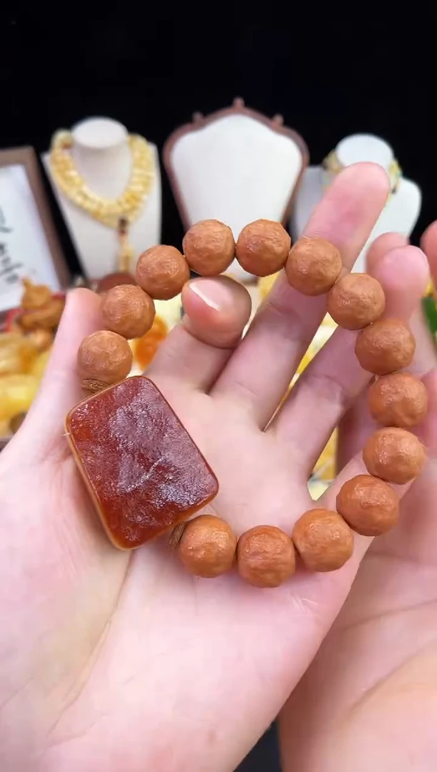 琥珀未镶嵌珠宝奇石柒月