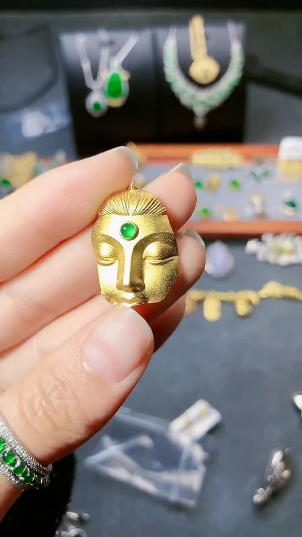 【闪购商品】翡翠项链银S925镶嵌吊坠