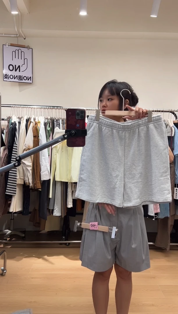 聚酯纤维462 L码灰色短裤