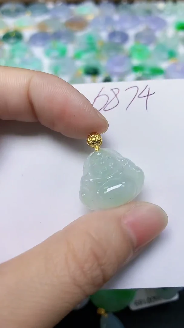 翡翠未镶嵌颈饰 天然缅甸翡翠A货