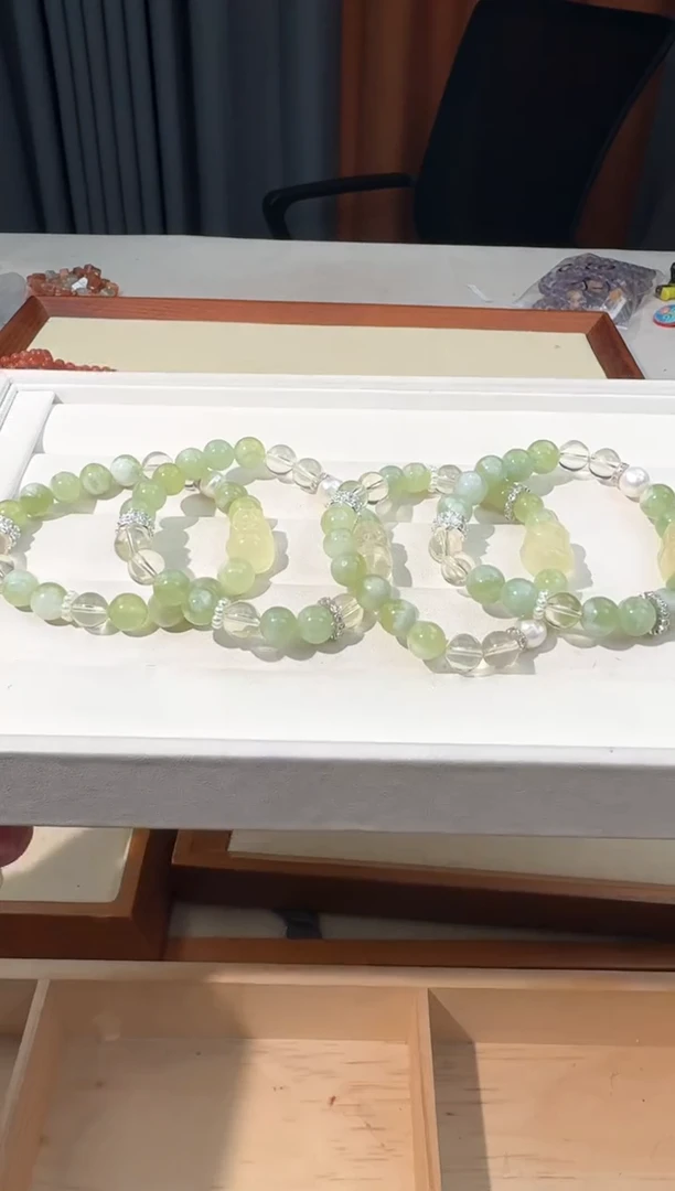 【闪购商品】水晶手链未镶嵌A032岫玉黄水貔貅款