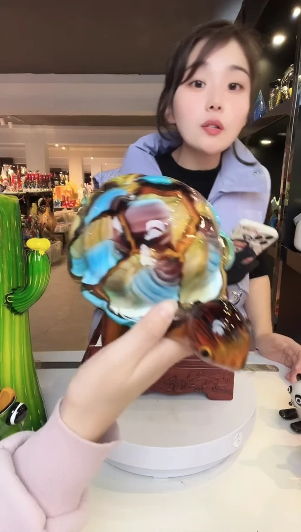 【闪购商品】茶盏琉璃摆件家居摆件