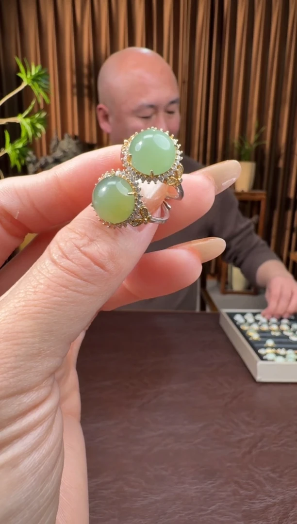 颈饰银S925镶嵌和田玉79冰王12.17多样性拍一发一