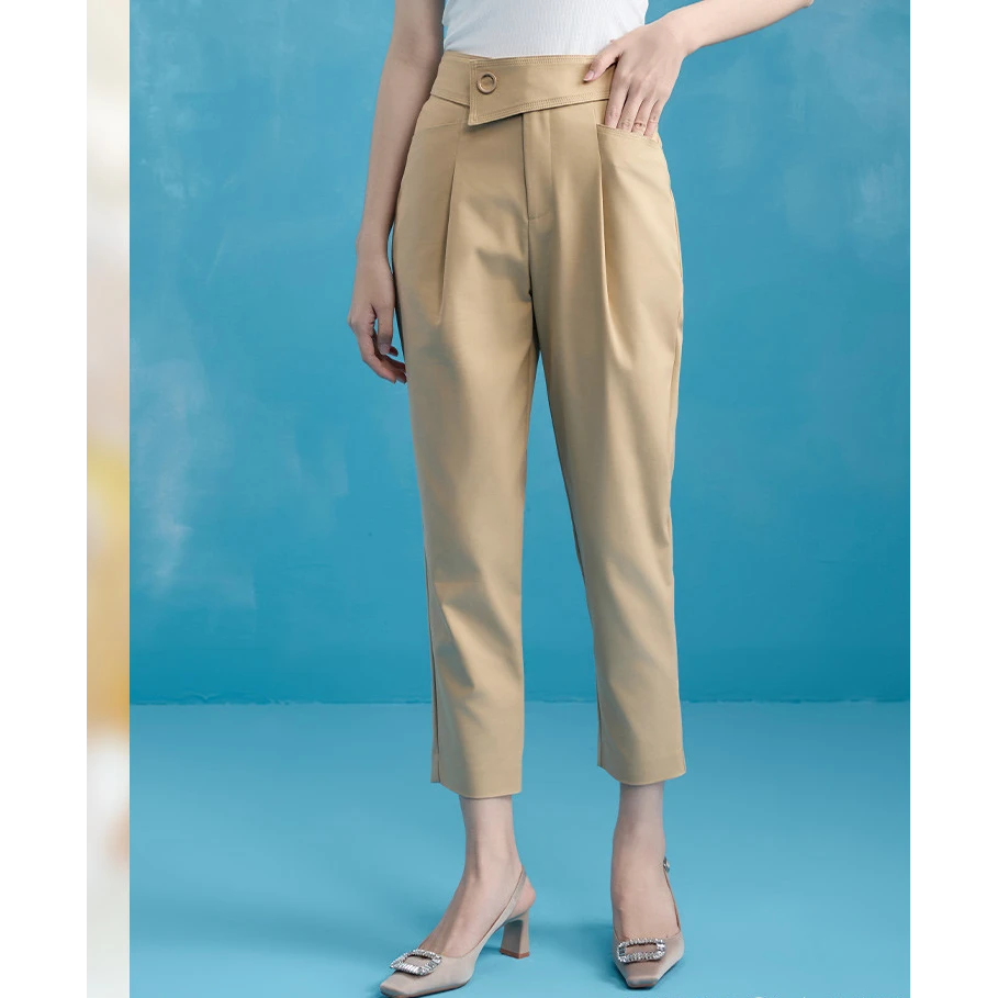 【小熊专属】长修身显瘦百搭优雅简约百搭商务西裤休闲裤VDS762PNH0