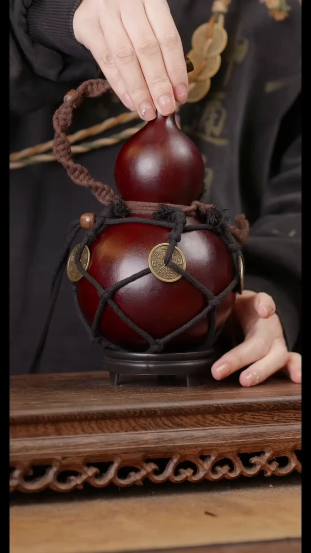 281号精品天然大漆酒葫芦一物一拍~/