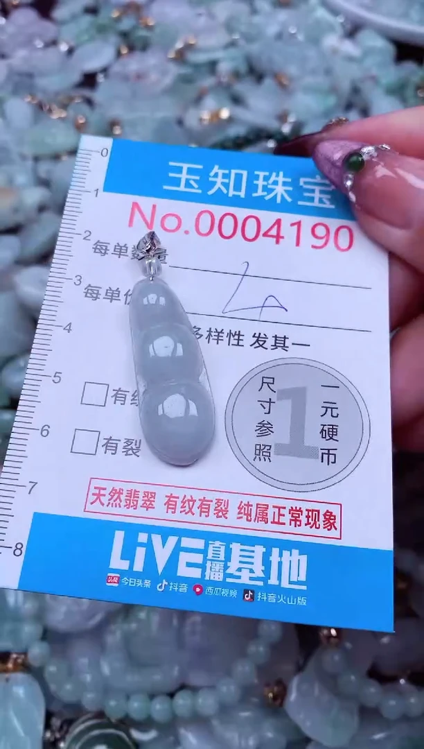 吊坠(不含链)未镶嵌翡翠4190