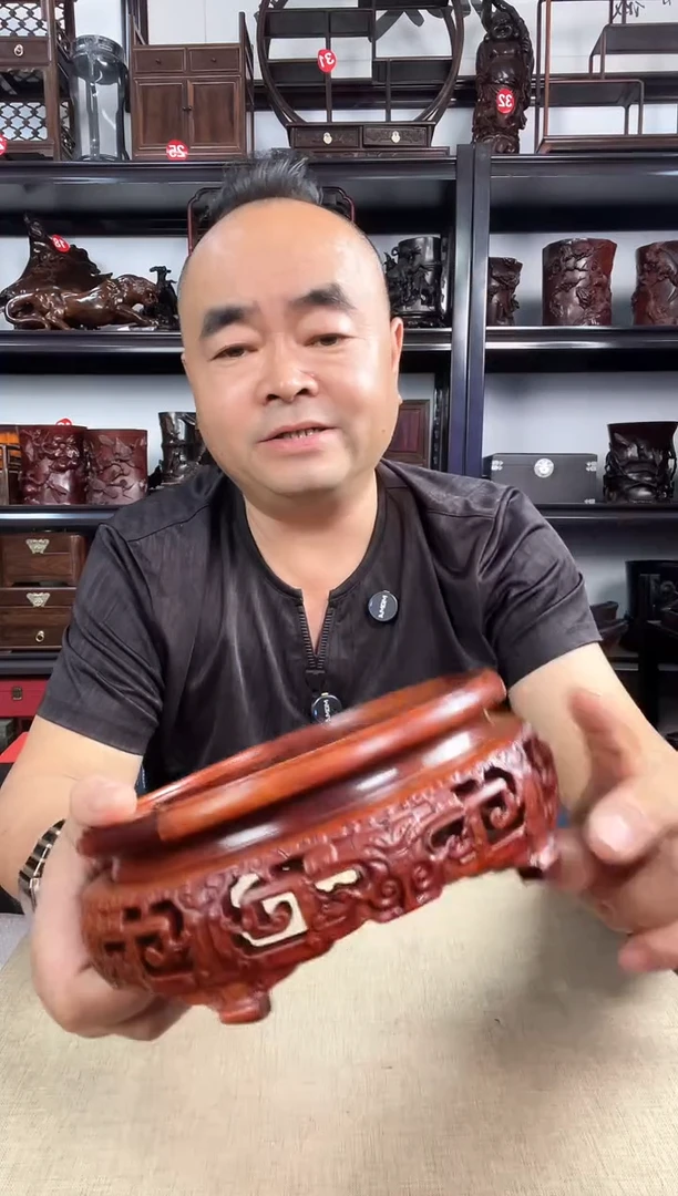 木16黄圆老李红木工艺品