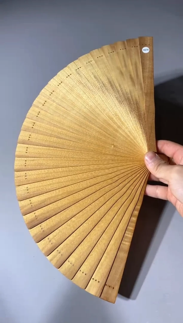 金丝楠187号21cm金丝楠木小叶桢楠扇子