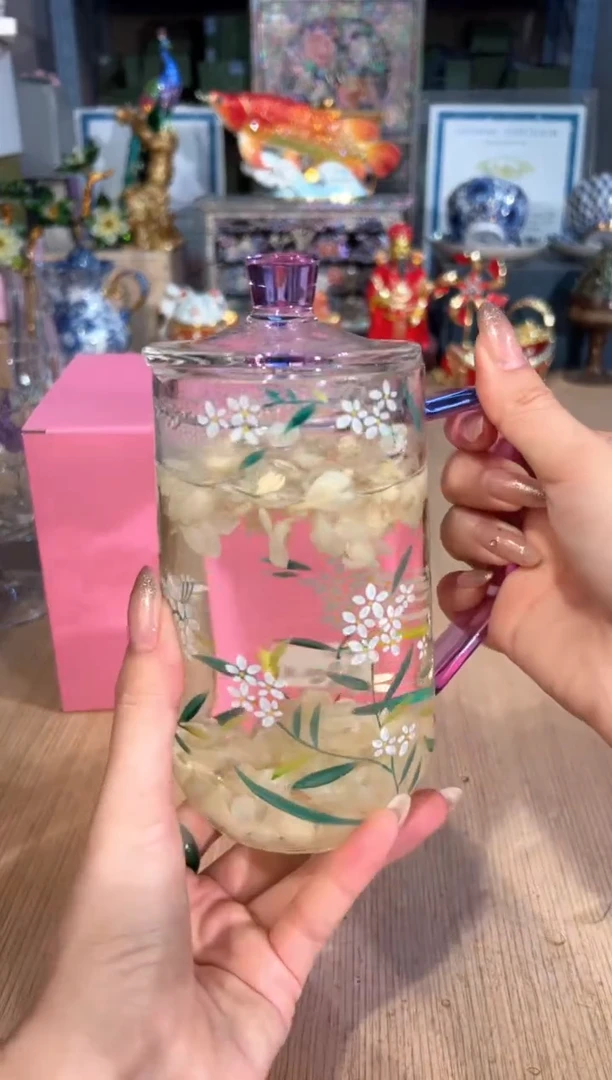 【闪购商品】杯114春语绿茶杯（紫盖）