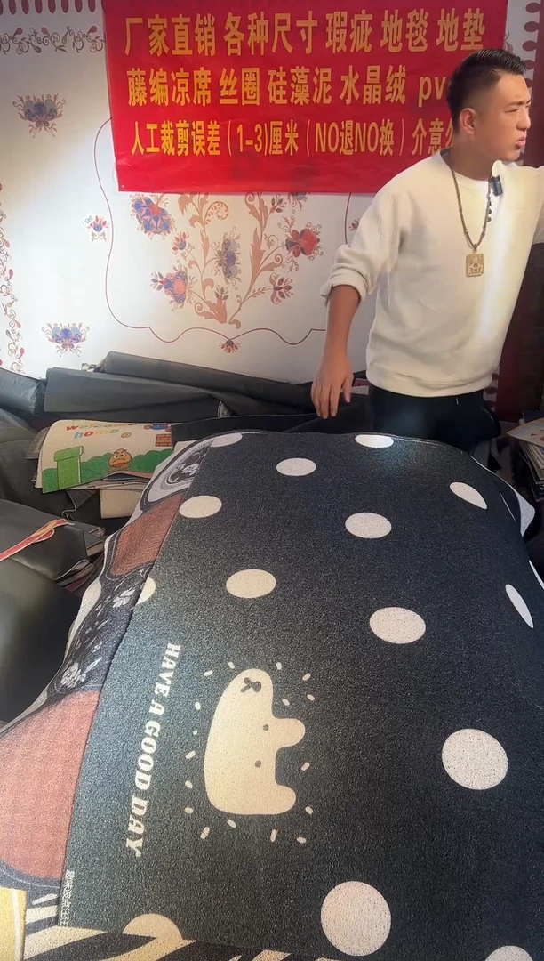 八*十不退不换瑕疵丝圈地垫100*140cm597