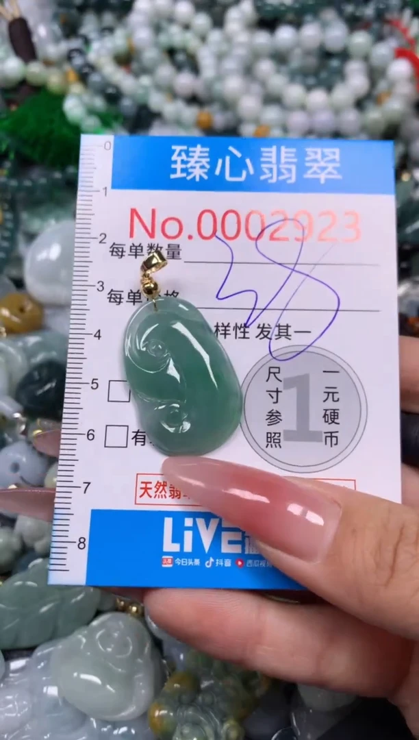 【闪购商品】翡翠颈饰未镶嵌含绳0002923