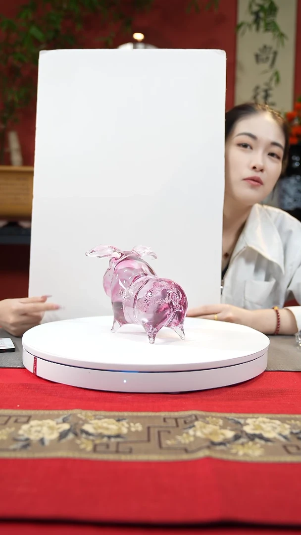 【闪购商品】琉璃手工艺品金红猪