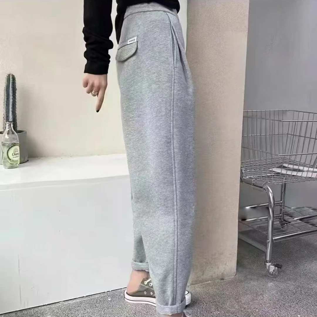 2235#春款休闲显瘦百搭哈伦奶奶裤女（裤长90左右）