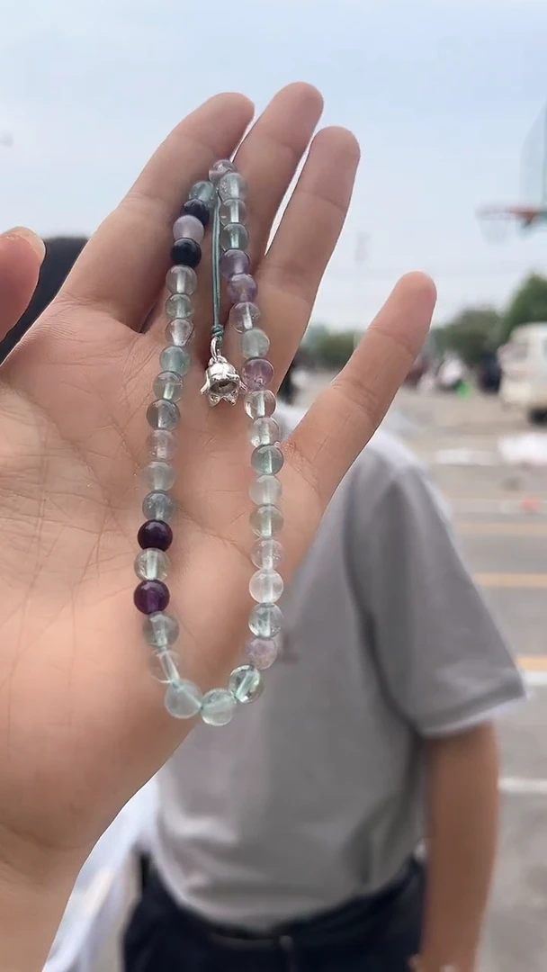 挂链未镶嵌萤石天然手机链多样性发一mm