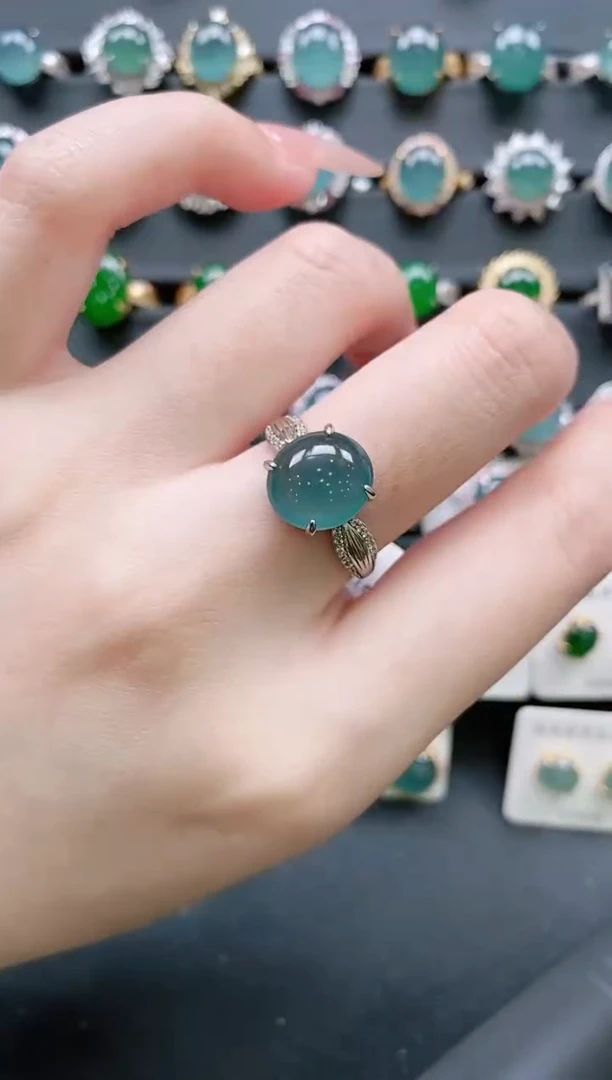 【闪购商品】翡翠戒指银S925镶嵌11111111