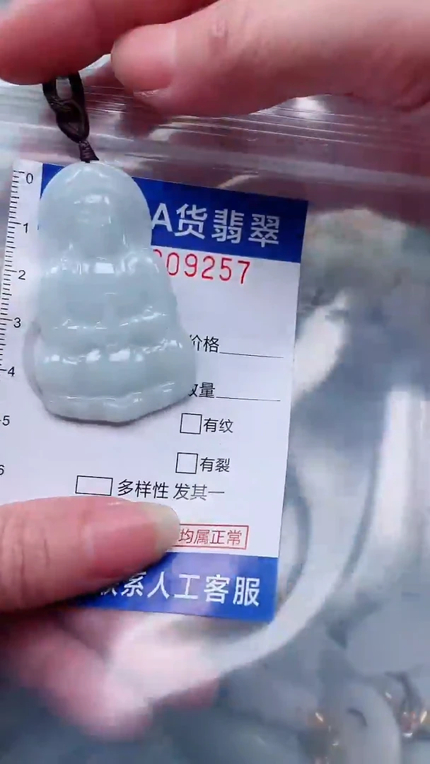 翡翠未镶嵌吊坠(不含链)1
