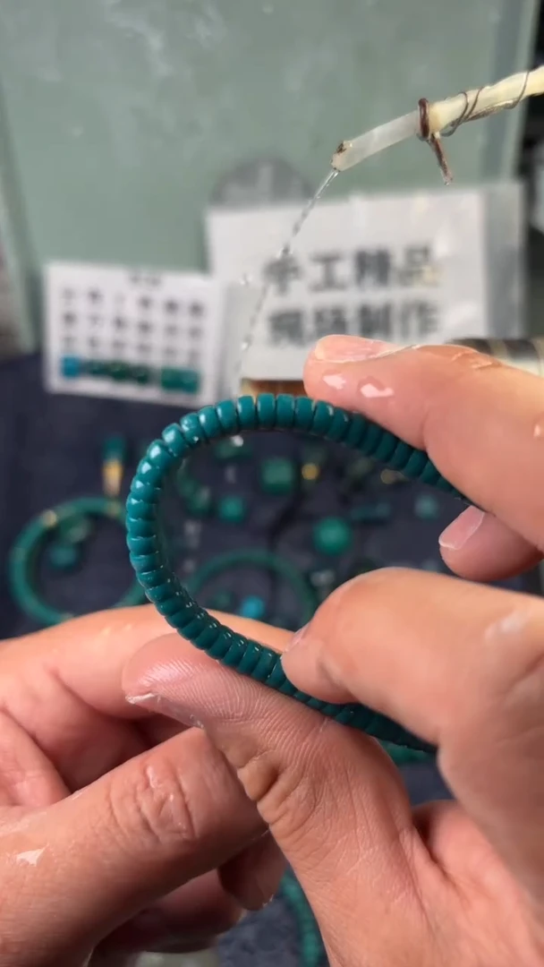 玻璃颈饰沐*克万色4×3mm单圈