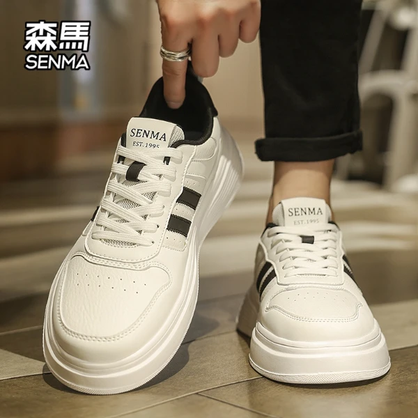 森马板鞋男款秋季新款厚底百搭小白鞋男士时尚休闲鞋官方正版男鞋