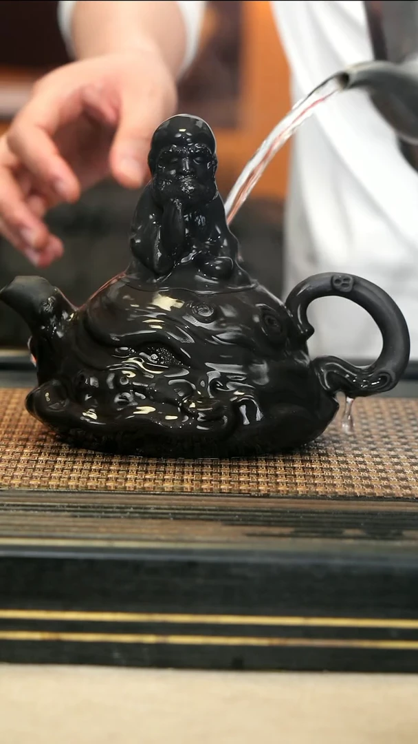 LJY80《达摩壶》云雾天青