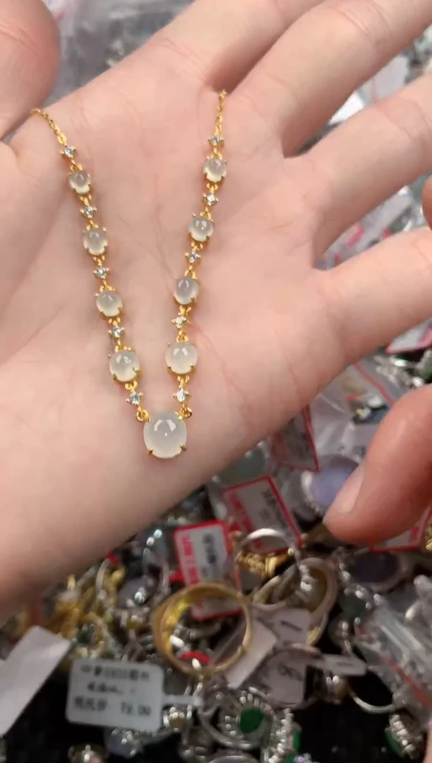 银S925镶嵌戒指翡翠444   4