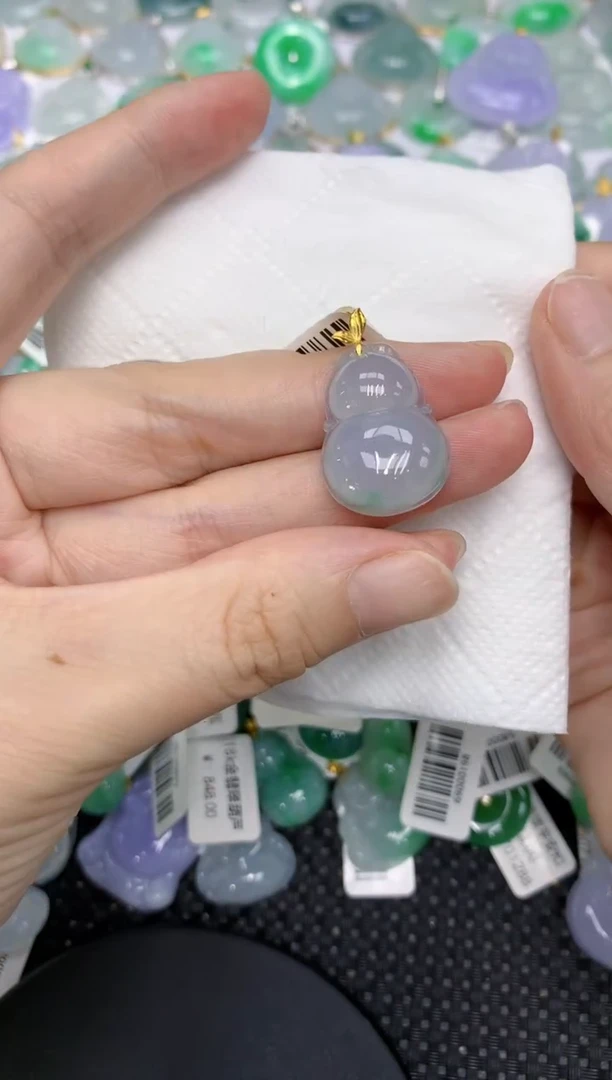 颈饰18K金镶嵌翡翠1111111