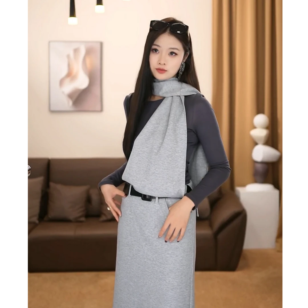 【爱笑】'意式曼巴'优雅气质春季新款收腰显瘦连衣裙-RL0243