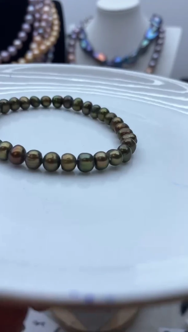 【闪购商品】淡水珍珠颈饰钛钢88
