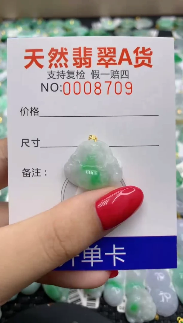 翡翠18K金镶嵌颈饰11111111111111