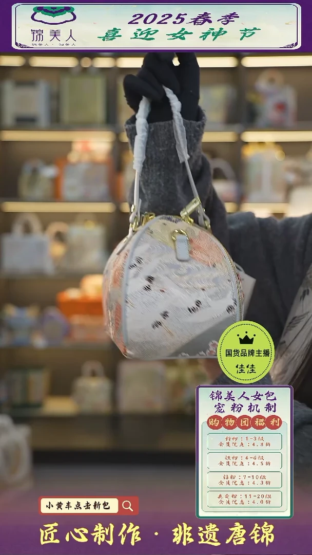 【闪购商品】织绣佳佳女神节非遗唐锦 粽子包28