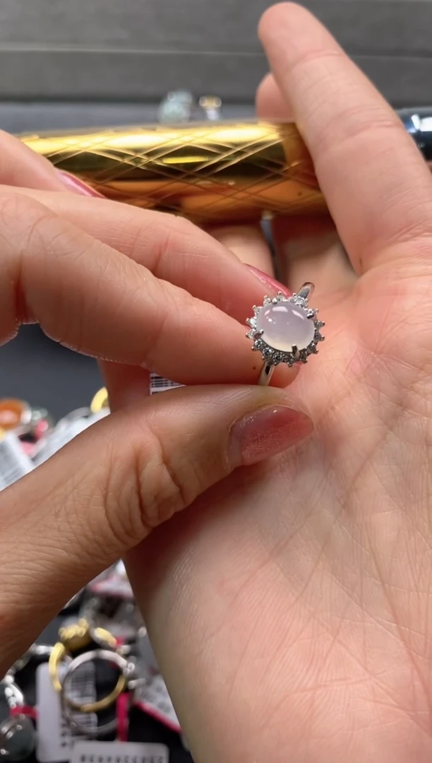 【闪购商品】翡翠戒指银S925镶嵌3333333    0