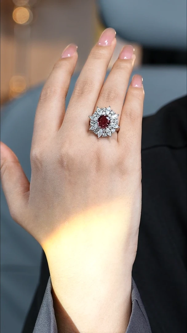 未镶嵌戒指碧玺精品碧玺1.5ct戒指