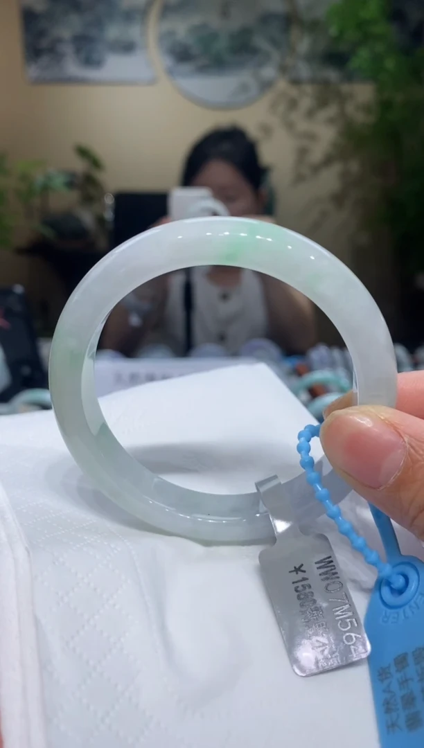 翡翠手镯未镶嵌翡翠55-56