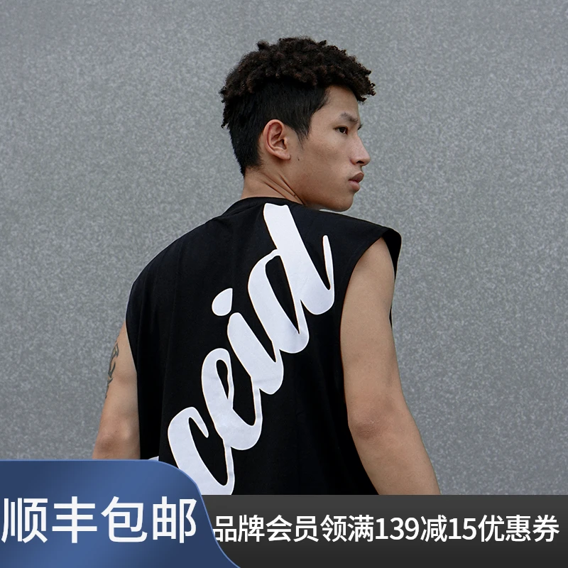 NICEID NICE潮流篮球训练服实战透气运动背心宽松坎肩无袖上衣