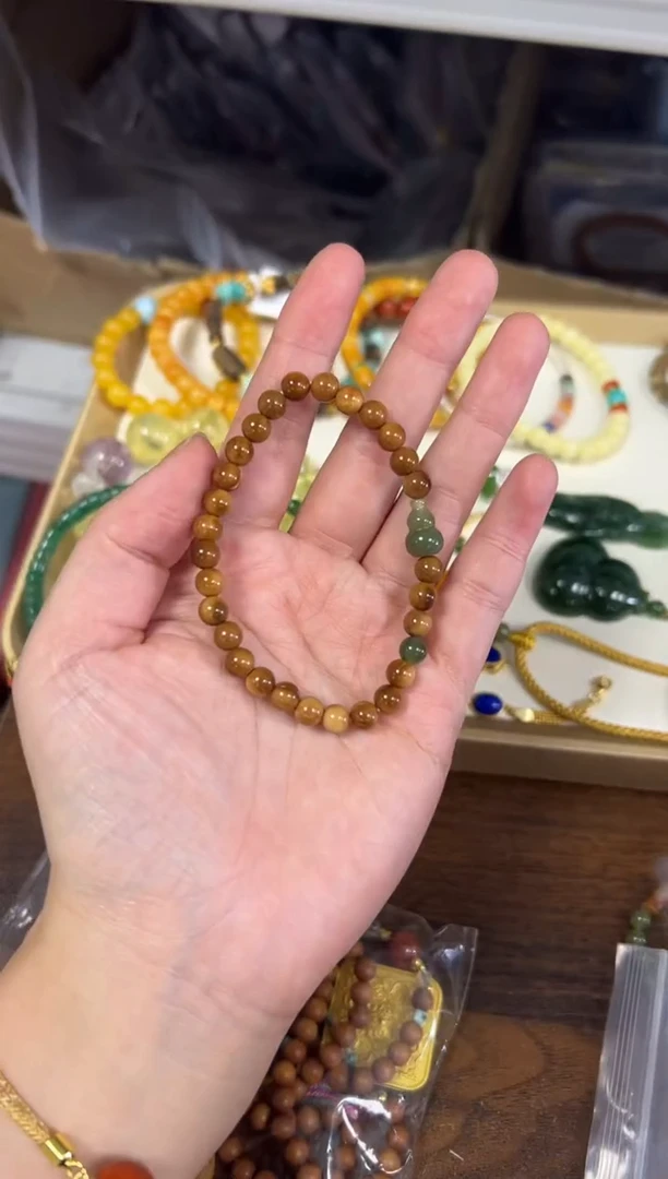 吊坠库克未镶嵌库克小圆珠和田葫芦款手链[2293]