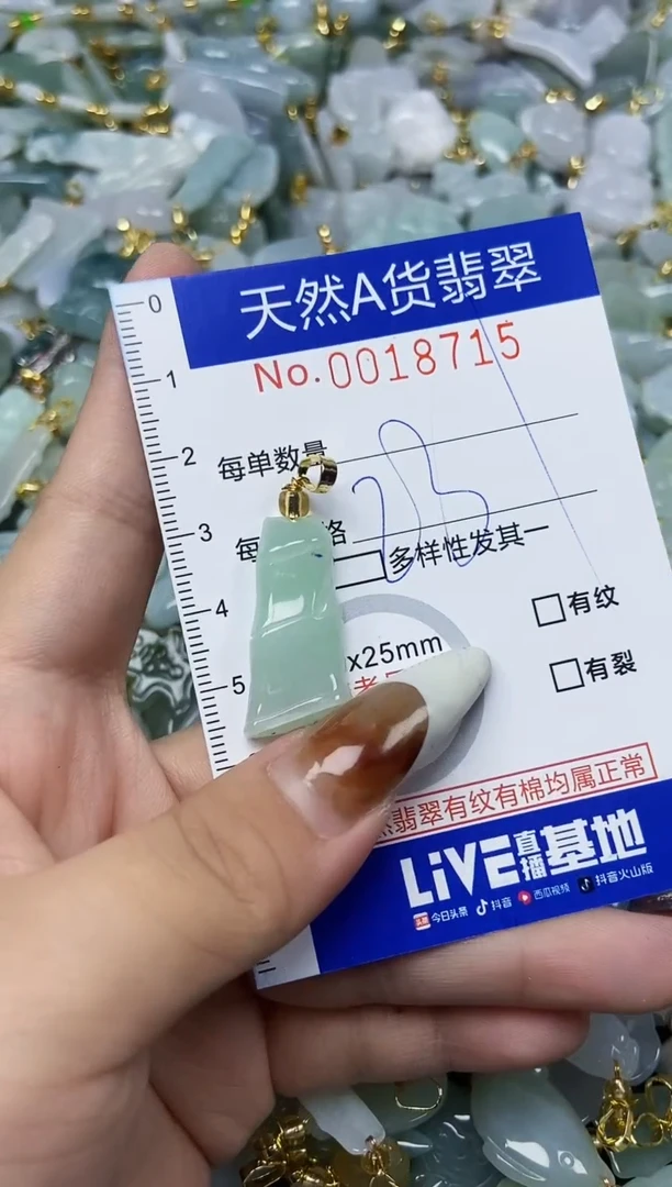 【闪购商品】翡翠颈饰未镶嵌天然A货翡翠